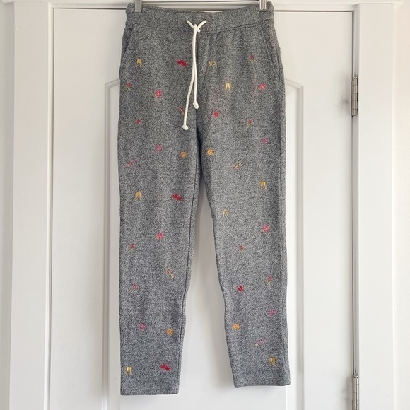 Lou & Grey for Loft Heart Emoji Fleeceback Sweatpants - XS - Picture 2 of 6